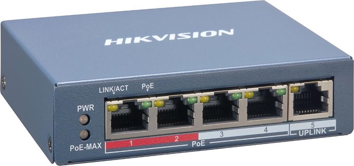 Hikvision DS-3E1309P-EI 9-poort Switch 8x PoE extend functie