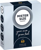 Mister Size 53 mm 3 pack - Condoms - transparent - Discreet verpakt en bezorgd