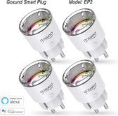 Gosund EP2 Alexa Google compacte  Smart stekker, stroomverbruik  en timerfunctie ( 4 stuks)