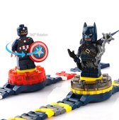 Minifigure horloge  -bouwstenen inclusief Mini Figure - Captain America