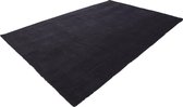 Lalee Velutto - Hoogpolig- zacht- glimmend- velvet- effen- karpet- shaggy- 160x230 cm grafiet antraciet