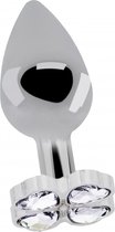 Lucky Diamond Plug - 3.75 Inch - Silver - Butt Plugs & Anal Dildos - silver - Discreet verpakt en bezorgd