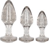 Acrylic Silverchip Butt Plug Set - Silver - Butt Plugs & Anal Dildos - silver - Discreet verpakt en bezorgd