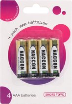 4 Pack AAA Batteries - Batteries - gold - Discreet verpakt en bezorgd