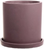 Pot - concrete - old pink - 13 cm x 17 cm (dxh)