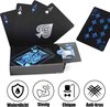 Afbeelding van het spelletje MyStand® Luxe Speelkaarten Waterdicht | Special Edition Pokerkaarten - Poker Kaartspel - Spel Kaarten | Blauw/Zwart