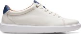 Clarks Cambro Low - White Leather - Mannen - Maat 43