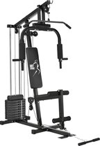 halterbank Multifunctionele set 40 kg halterschijven Home Gym Workout Fitness Station krachtstation homegym