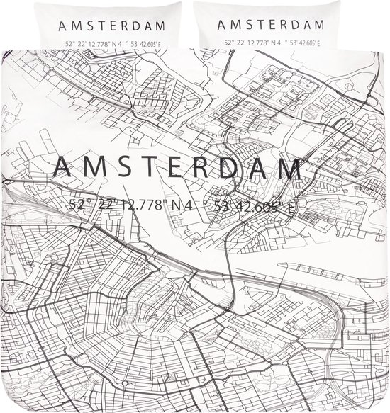 BINK City Dekbedovertrek Amsterdam 2 (inclusief 2 60x70 cm)