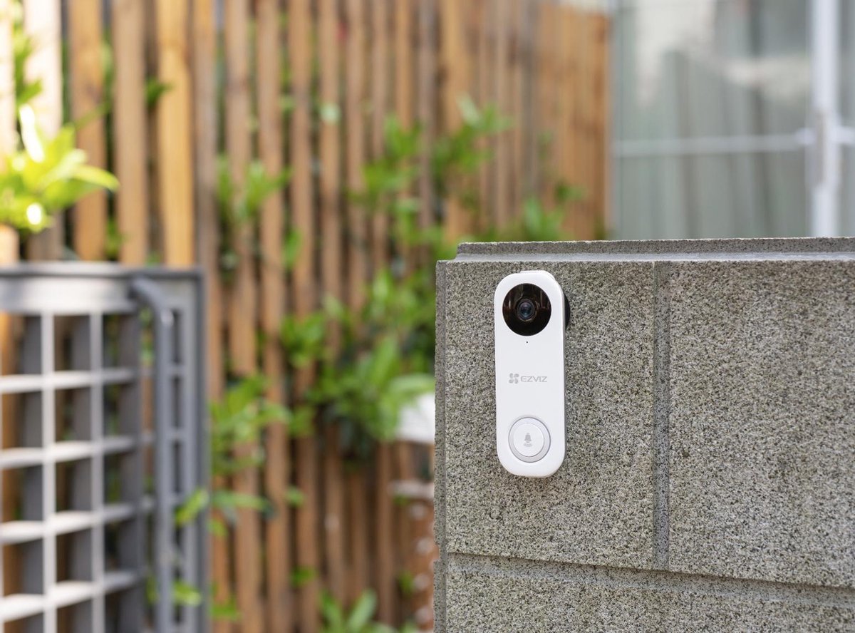 Afbeelding 2 van Ezviz DB1C - Wifi Videodeurbel - werkt met Google Assistent - Zonder Abonnement -Wit