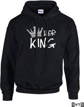 Hoodie | Valentijn | His Queen Her King - XXL, Heren