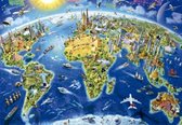 Puzzel 2000 stukjes - World Landmarks Globe