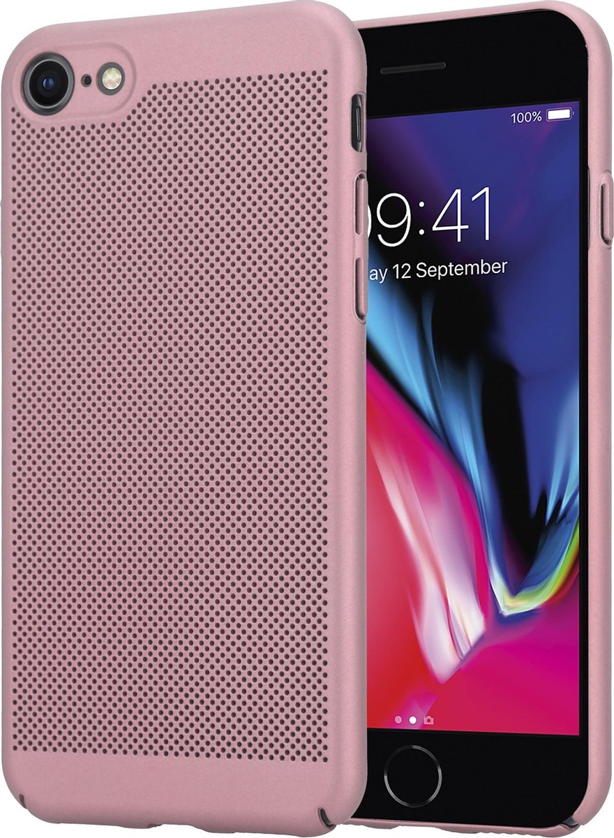 ShieldCase geschikt voor Apple iPhone 7 / 8 dun design hoesje - rosé goud - Dun hoesje - Ultra dunne case - Backcover hoesje - Shockproof dun hoesje iPhone