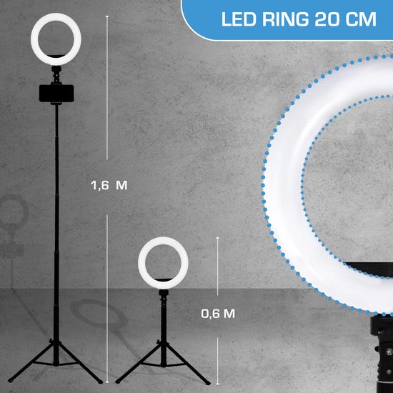 HAMA - LED -dimbare ringlicht met een statief LED/10W/5V d. 30 cm