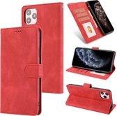 Lederen hoesje iPhone 12 / iPhone 12 Pro - kaarthouder - rood