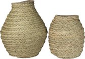 Vaas riet - Grote vaas - Grote Mand - Vaas zeegras - Essaouira Vase XXL Seagrass