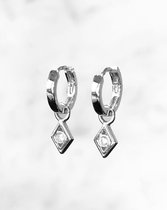 Stardust - LUCKY STAR oorbellen in Zilver