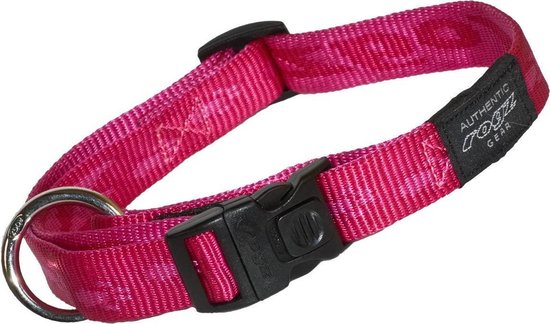 Rogz for dogs honden halsband Dark Roze Large 34 - 56 cm | bol.com
