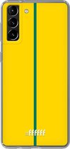 6F hoesje - geschikt voor Samsung Galaxy S21 -  Transparant TPU Case - FSC Groen & Geel #ffffff