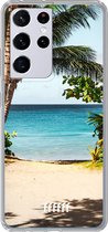 6F hoesje - geschikt voor Samsung Galaxy S21 Ultra -  Transparant TPU Case - Coconut View #ffffff