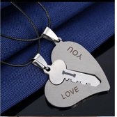 Akyol - Love You Ketting - Liefde - Voor 2 vriendinnen - Vriendschapsarmband