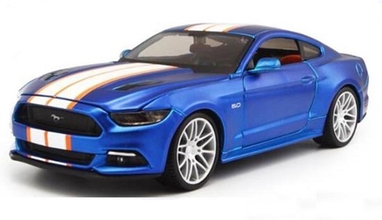 Ford Mustang GT 2015 (Blauw) (22cm) 1/24 Maisto - Modelauto - Model auto -  Schaalmodel... | bol.com