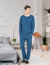 Jiber - Pyjama Set Voor Heren Blauw - L