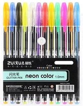 12 premium gel pennen - Heldere kleuren - 12 kleuren - Fineliners 1 mm