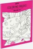 OMY - NEW YORK CITY - COLORING MASK 8 different models / 8 elastic bands