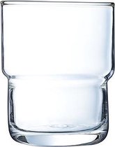 Log Tumbler set - Waterglazen - Drinkglazen - Luxe Whiskeyglazen - 16 cl - 6 stuks