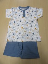 Noukie's  - Zomer pyjama voor jongens - Beige / groen -  4 jaar 104