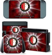 Feyenoord Rotterdam - Nintendo Switch Console skin - NS stickers - 1 console en 2 controller stickers