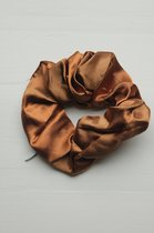 Scrunchie Bronze met zakje