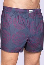 Happy Socks Boxer - Blauw - Roze Print - Maat S