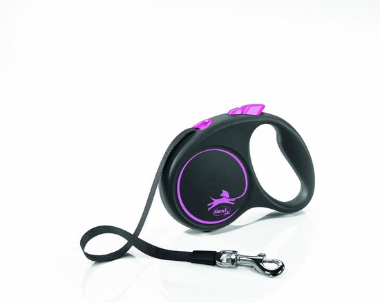 Flexi Rollijn Black Design Tape Roze