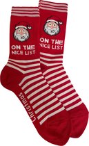 Hoogwaardige Set Kerst Sokken / Kerstsokken | One Size / Unisex | Rood / Wit