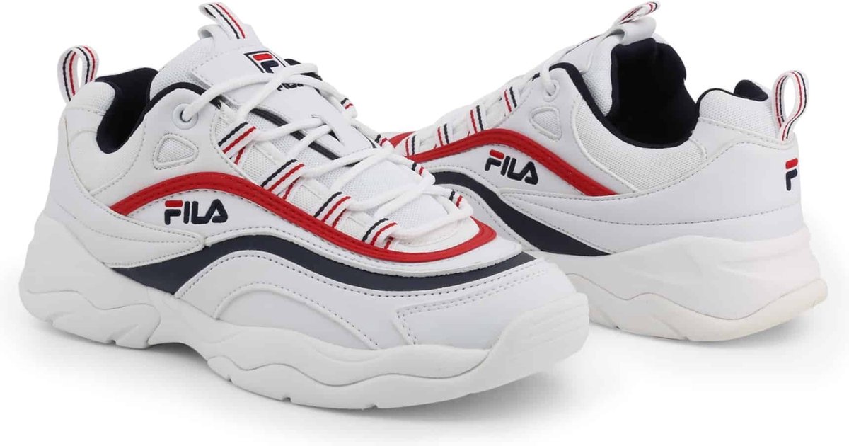 Langt væk frustrerende Almindelig Fila Ray Low Sneakers Dames - White/Fila Navy/Fila Red - Maat 39 | bol.com