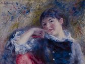 Pierre-Auguste Renoir, De dromer, 1879 op canvas, afmetingen van dit schilderij zijn 60 X 100 CM