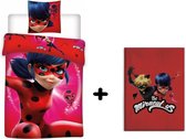 Miraculous Lady Bug dekbedovertrek + fleece deken PROMOpack