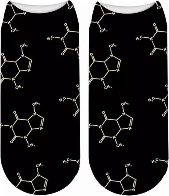 Wiskundige enkelsokken - Molecuul - Moleculen sokken - Unisex - maat 36 - 41