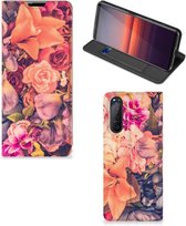 Telefoon Hoesje Cadeau voor Moeder Sony Xperia 5 II Flipcase Bosje Bloemen