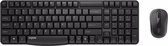 Rapoo Draadloze Combo set X1800S QWERTY US UI toetsenbord + muis zwart