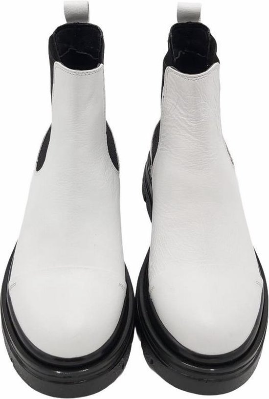 La Pèra Leren witte Chelsea laarzen Chelsea Boots Cassido wit - Maat 40 |  bol.com
