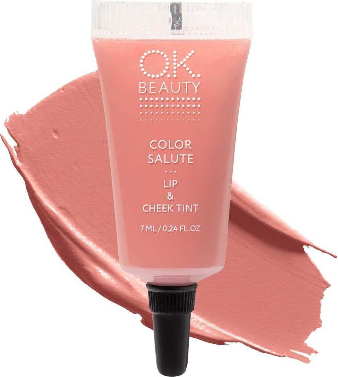 Color Salute Lip n Cheek Tint – Long Lasting Velvet Finish Lip Care & Blush in 6 trendy colors (Safari)
