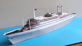 Modelbouw, bouwplaat,  ss Rotterdam, passagiersschip, schaal 1/350