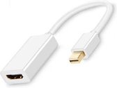 Mini DisplayPort Naar HDMI Adapter Wit - Thunderbolt To HDMI converter - Mini DP naar HDMI adaptor - Mini DP naar HDMI converter - Compatible met Apple Macbook en iMac / Surface /