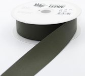 20 Meter KUNSTLEER LINT, Breedte 30MM ** Made in Italy **, Kleur GROEN 3923