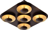 Lucide AMINE - Plafonnière - LED - 5x5W 3000K - Roest bruin