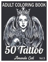 50 Tattoo Adult Coloring Book