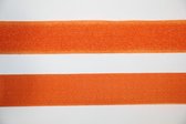 gekleurd klittenband oranje - kleur 523 - innaaibaar niet-klevend klitteband - 0,5 m x 25 mm